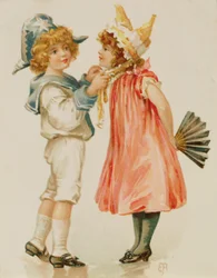Tiempo de fiesta, postal de Navidad